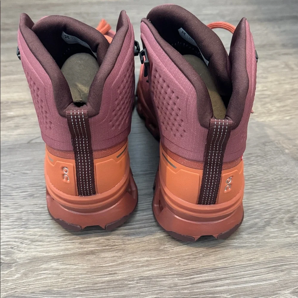 On Running Cloudrock 2 Women’s Hiking Shoes/Boats Size Maroon 8.5 - Picture 5 of 7